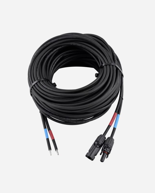 solarkit cablu solar 4mm² cu mufe mc4 intre panoul solar si regulatorul de incarcare Cablu Solar 4mm² cu Mufe MC4 2 x 10m